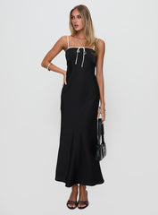 Vasiliki Maxi Dress Black / White