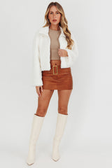 Margeaux Faux Fur Jacket White