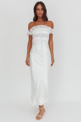 Summerfield Off-Shoulder Maxi Dress White