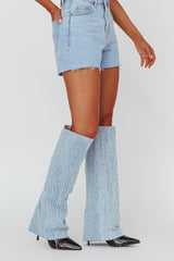 AZALEA WANG Appealing-Denim Stiletto Boot