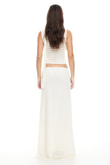 LIONESS In Your Dreams Maxi Skirt Cream