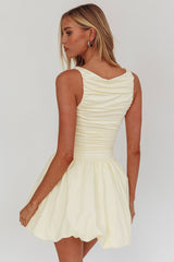 Dalayla Sleeveless Balloon Skirt Mini Dress Butter