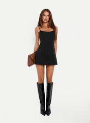 Yumiko Scoop Playsuit Black