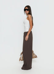 Lunea Concealed Waistband Pants Brown
