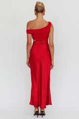 In Blooms Mesh Bodice Maxi Dress Wine